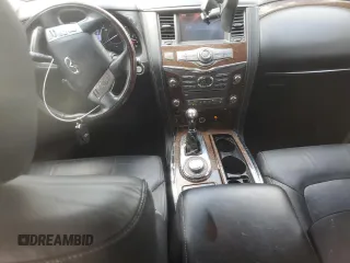 2017 Infiniti QX80 with VIN JN8AZ2NE7H9151603, listed as a Copart auction lot 60823795 with 128,027 mi miles and Clean title. Bid and sale history available at DreamBid. Image 8.