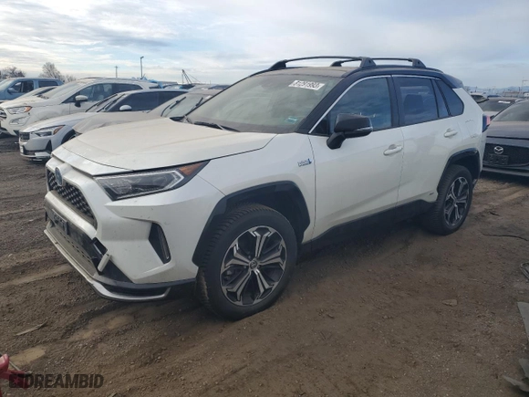 2021 Toyota RAV4 Prime XSE with VIN JTMEB3FV4MD013014, listed as a Copart auction lot 81291993 with 0 mi miles. Bid and sale history available at carsss.com. Image 1.
