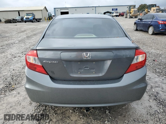 2012 Honda Civic EX with VIN JHMFB2F88CS002390, listed as a Copart auction lot 78682804 with 134,334 mi miles and Salvage Title. Bid and sale history available at DreamBid. Image 6.