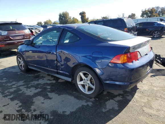 2002 Acura RSX Manual with VIN JH4DC53812C004405, listed as a Copart auction lot 43590925 with 213,231 mi miles and Salvage title. Bid and sale history available at DreamBid. Image 2.
