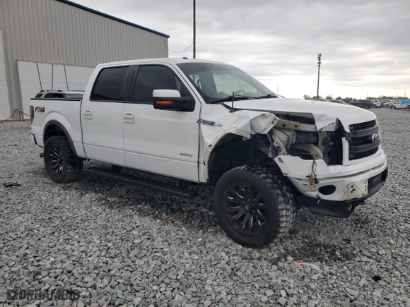 2014 Ford F-150 XL with VIN 1FTFW1ET2EKD35838, listed as a Copart auction lot 49901115 with 208,542 mi miles and Salvage Title. Bid and sale history available at carsss.com. Image 4.