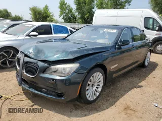 2012 BMW 7 Series with VIN WBAKX8C59CC198443, listed as a Copart auction lot 64010264 with 97,595 mi miles and Salvage title. Bid and sale history available at DreamBid. Image 1.