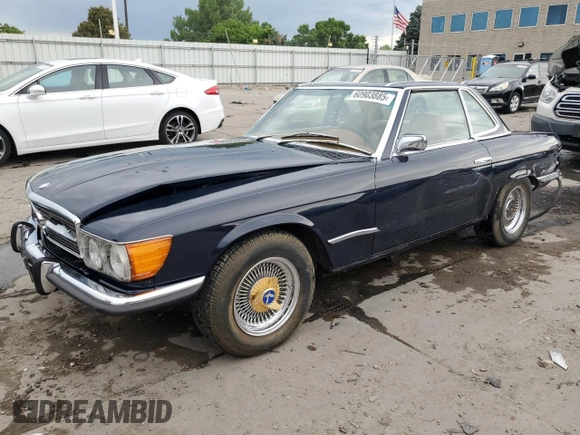1973 Mercedes-Benz SL with VIN 10704412008764, listed as a Copart auction lot 60903885 with 79,437 mi miles and Clean title. Bid and sale history available at DreamBid. Image 1.
