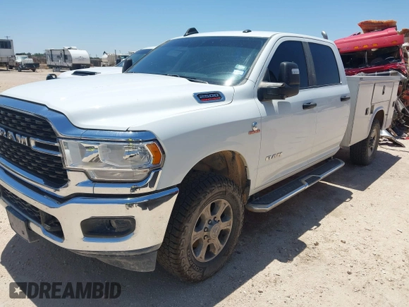 2023 Ram 2500 Big Horn with VIN 3C6UR5JL1PG651289, listed as a IAAI auction lot 42460464 with 65,567 mi miles and . Bid and sale history available at DreamBid. Image 2.