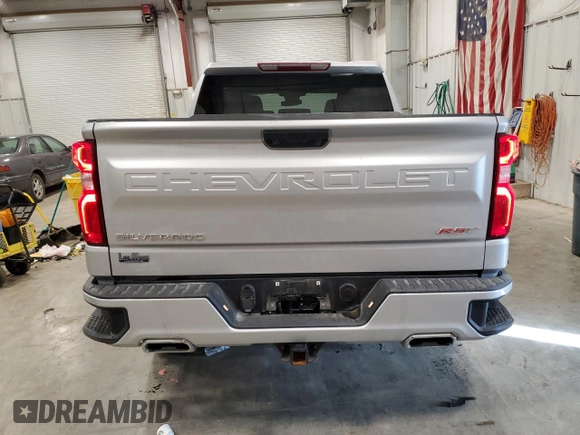2022 Chevrolet Silverado 1500 RST with VIN 1GCUDEET0NZ504153, listed as a Copart auction lot 43828515 with 39,842 mi miles and Salvage Title. Bid and sale history available at DreamBid. Image 6.