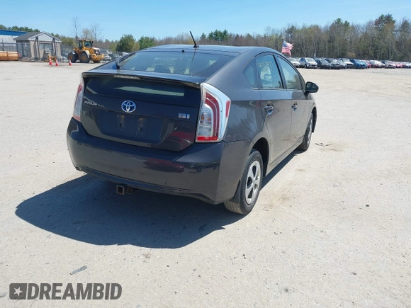 2015 Toyota Prius Four with VIN JTDKN3DU9F0403637, listed as a IAAI auction lot 42168937 with 107,339 mi miles. Bid and sale history available at carsss.com. Image 4.