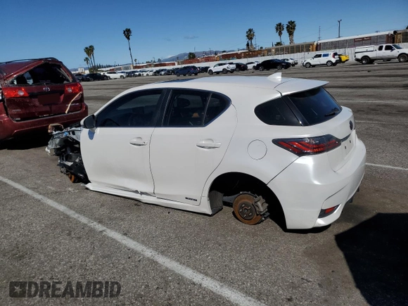 2017 Lexus CT 200h with VIN JTHKD5BH1H2284265, listed as a Copart auction lot 49106175 with Not provided miles and Salvage title. Bid and sale history available at DreamBid. Image 2.
