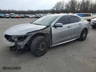 2018 Acura TLX w/Advance Pkg with VIN 19UUB2F71JA000811, listed as a Copart auction lot 46402165 with 84,197 mi miles and Salvage Title. Bid and sale history available at carsss.com. Image 1.