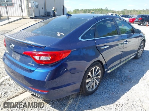 2015 Hyundai Sonata Sport with VIN 5NPE34AF9FH107616, listed as a IAAI auction lot 41867858 with 108,508 mi miles and . Bid and sale history available at DreamBid. Image 4.