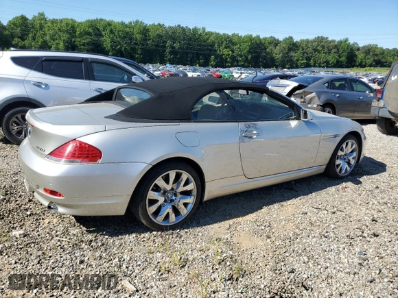2006 BMW 6 Series 650Ci with VIN WBAEK13496CN79496, listed as a Copart auction lot 60594244 with 85,024 mi miles and Clean Title. Bid and sale history available at carsss.com. Image 3.