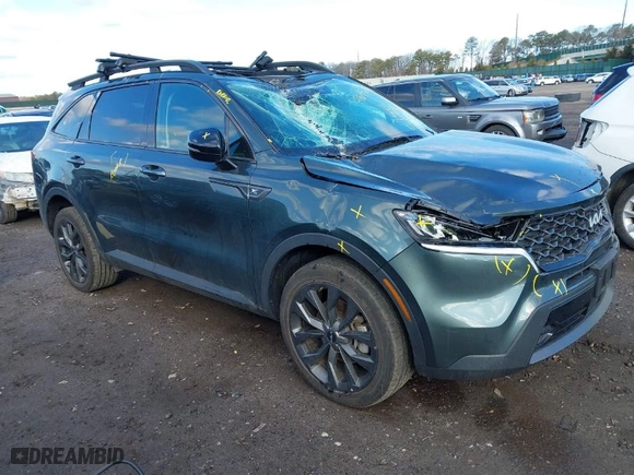 2023 Kia Sorento X-Line EX with VIN 5XYRHDLF1PG227287, listed as a IAAI auction lot 41645604 with 12,694 mi miles. Bid and sale history available at carsss.com. Image 1.