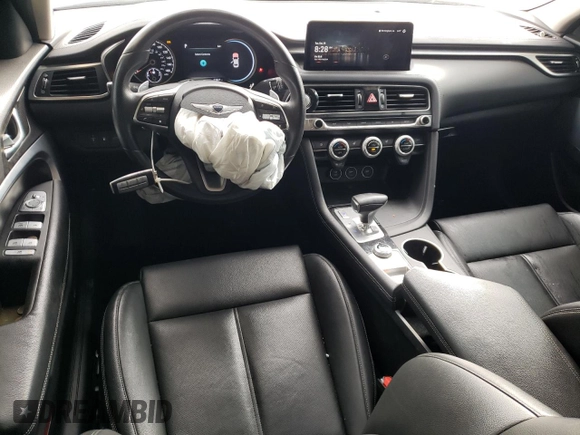 2023 Genesis G70 2.0T with VIN KMTG34TA6PU105132, listed as a Copart auction lot 78372094 with 53,921 mi miles and Salvage Title. Bid and sale history available at DreamBid. Image 8.