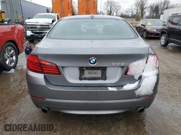 2013 BMW 5 Series 535i with VIN WBAFR7C58DC829173, listed as a Copart auction lot 45767075 with 242,524 mi miles and Salvage Title. Bid and sale history available at DreamBid. Image 6.