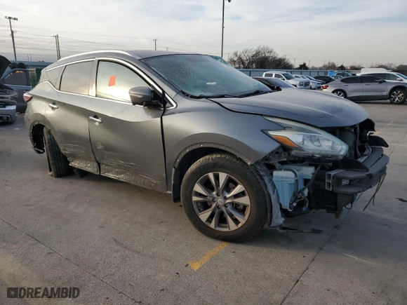 2015 Nissan Murano SL with VIN 5N1AZ2MH8FN218796, listed as a Copart auction lot 42603745 with 0 mi miles and Salvage Title. Bid and sale history available at carsss.com. Image 4.