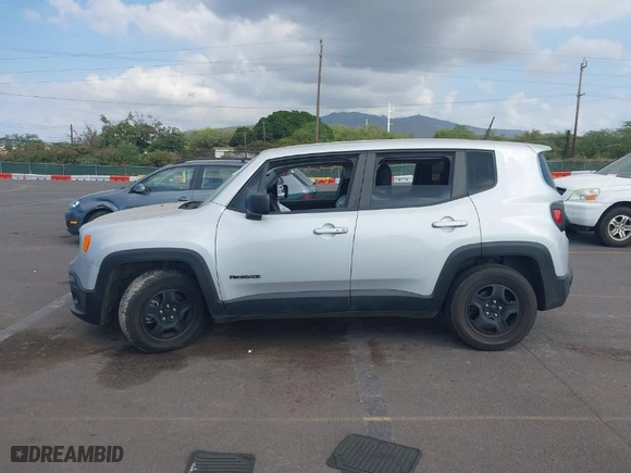 2017 Jeep Renegade Sport with VIN ZACCJAAB1HPE83438, listed as a IAAI auction lot 41194889 with 75,536 mi miles. Bid and sale history available at carsss.com. Image 13.