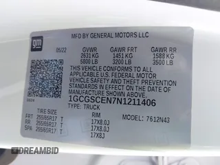 2022 Chevrolet Colorado 2WD LT с VIN 1GCGSCEN7N1211406, выставлен на аукционе IAAI как лот 42118311 с пробегом 53 176 миль миль и . История ставок и продаж доступна на DreamBid. Изображение 9.