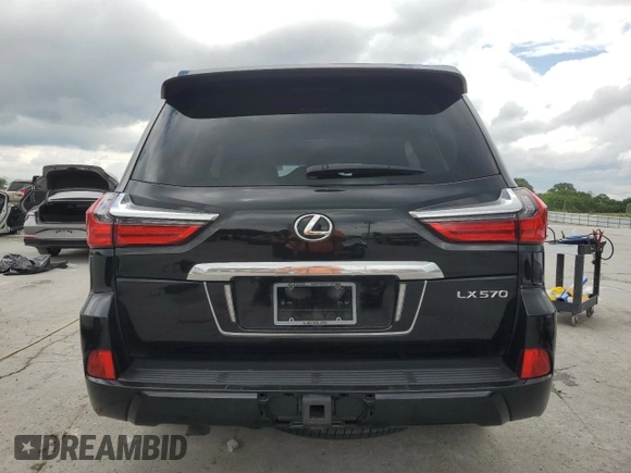 2019 Lexus LX 570 with VIN JTJHY7AX1K4289351, listed as a Copart auction lot 58473065 with 95,463 mi miles and Salvage title. Bid and sale history available at DreamBid. Image 6.