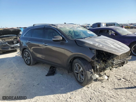 2019 Kia Sorento EX V6 with VIN 5XYPH4A57KG498980, listed as a Copart auction lot 42487635 with 90,778 mi miles and Salvage Title. Bid and sale history available at carsss.com. Image 4.
