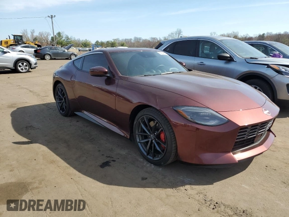 2024 Nissan Z Performance with VIN JN1BZ4BH5RM362200, listed as a Copart auction lot 53804935 with 14,230 mi miles and Salvage Title. Bid and sale history available at DreamBid. Image 4.