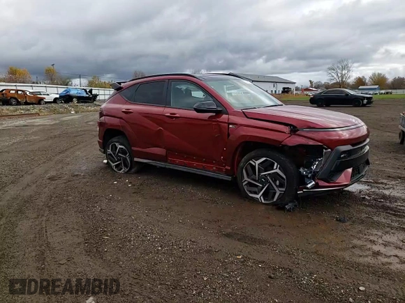 2024 Hyundai Kona N Line with VIN KM8HACA34RU118306, listed as a Copart auction lot 79687814 with 3,393 mi miles and Salvage Title. Bid and sale history available at DreamBid. Image 11.