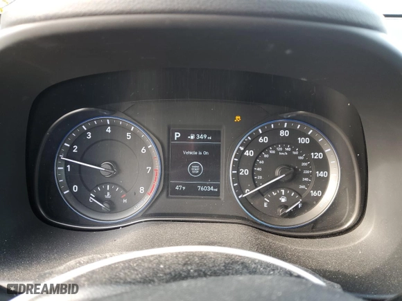 2018 Hyundai Kona SEL with VIN KM8K2CAA0JU114016, listed as a Copart auction lot 45963315 with 76,034 mi miles and Salvage Title. Bid and sale history available at carsss.com. Image 9.