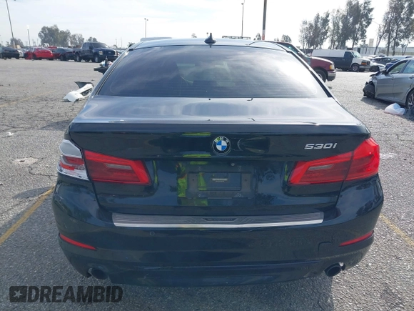 2018 BMW 5 Series 530i with VIN WBAJA5C56JG897692, listed as a IAAI auction lot 41813052 with 37,610 mi miles and . Bid and sale history available at DreamBid. Image 16.
