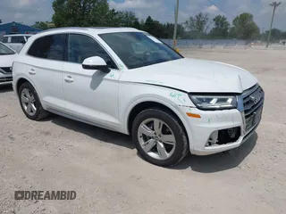 2018 Audi Q5 Premium Plus z VIN WA1BNAFY7J2037463, wystawiony jako IAAI lot #42271718 z przebiegiem 57 070 mil mil oraz . Historia ofert i sprzedaży dostępna na DreamBid. Obrazek 1.
