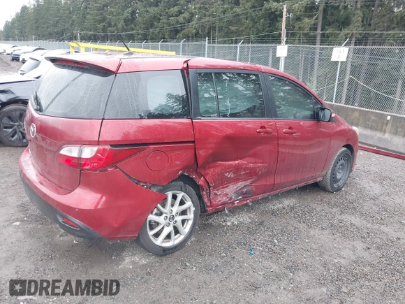 2015 Mazda 5 Touring with VIN JM1CW2CL0F0188959, listed as a IAAI auction lot 41702425 with 104,952 mi miles. Bid and sale history available at carsss.com. Image 4.
