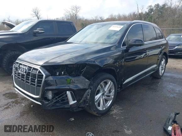 2023 Audi Q7 Premium Plus with VIN WA1LXBF74PD000475, listed as a IAAI auction lot 41559628 with 26,452 mi miles. Bid and sale history available at carsss.com. Image 17.