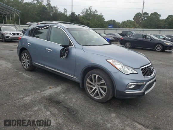 2017 Infiniti QX50 with VIN JN1BJ0RP8HM388592, listed as a Copart auction lot 72812894 with 40,425 mi miles and Salvage Title. Bid and sale history available at carsss.com. Image 4.