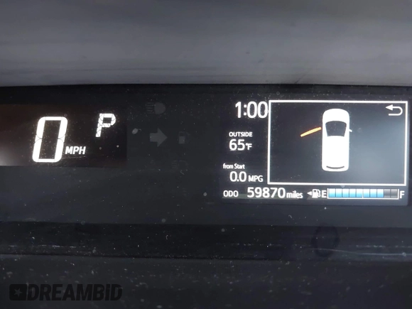 2018 Toyota Prius One with VIN JTDKDTB35J1615449, listed as a IAAI auction lot 42041928 with 59,870 mi miles and . Bid and sale history available at DreamBid. Image 7.