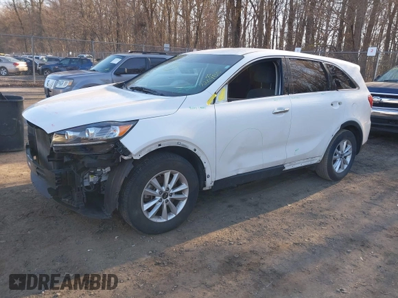 2020 Kia Sorento LX V6 with VIN 5XYPG4A5XLG622373, listed as a IAAI auction lot 41693857 with 120,485 mi miles. Bid and sale history available at carsss.com. Image 17.