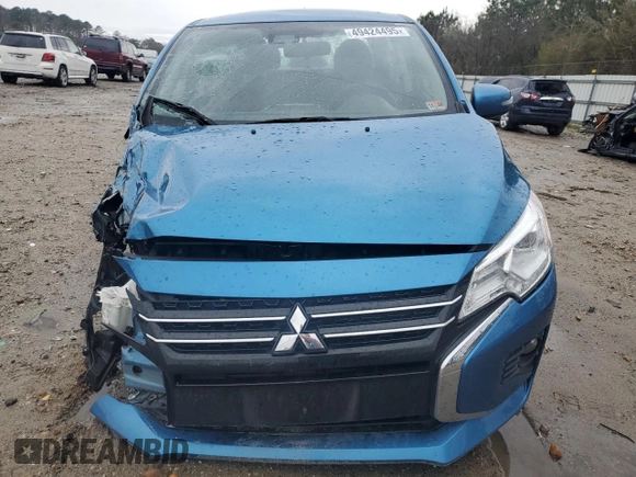 2023 Mitsubishi Mirage SE z VIN ML32FVFJ9PHF00471, wystawiony jako Copart lot #49424495 z przebiegiem 66 570 mil mil oraz Szkoda całkowita • Salvage title. Historia ofert i sprzedaży dostępna na DreamBid. Obrazek 5.