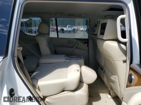 2012 Infiniti QX56 7-passenger with VIN JN8AZ2NF3C9518742, listed as a Copart auction lot 56838314 with 102,622 mi miles and Salvage Title. Bid and sale history available at carsss.com. Image 11.