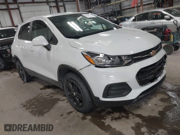 2020 Chevrolet Trax LS with VIN KL7CJNSB9LB084167, listed as a IAAI auction lot 41534378 with 63,612 mi miles. Bid and sale history available at carsss.com. Image 1.