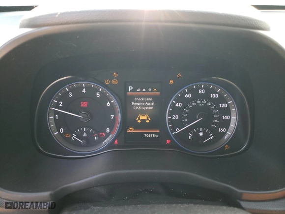 2021 Hyundai Kona SEL Plus with VIN KM8K6CAA8MU610223, listed as a Copart auction lot 47034355 with 70,678 mi miles and Salvage Title. Bid and sale history available at carsss.com. Image 9.
