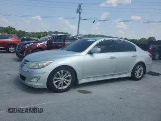 2012 Hyundai Genesis 3.8L z VIN KMHGC4DD3CU197099, wystawiony jako Copart lot #59394175 z przebiegiem 128 166 mil mil oraz Szkoda całkowita • Salvage title. Historia ofert i sprzedaży dostępna na DreamBid. Obrazek 1.