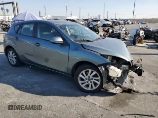 2013 Mazda 3 i Touring with VIN JM1BL1L84D1705732, listed as a Copart auction lot 80083554 with Not provided miles and Salvage title. Bid and sale history available at DreamBid. Image 4.