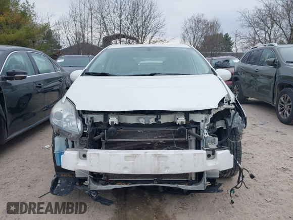 2011 Toyota Prius I with VIN JTDKN3DU4B0320191, listed as a IAAI auction lot 42001220 with 195,180 mi miles. Bid and sale history available at carsss.com. Image 13.