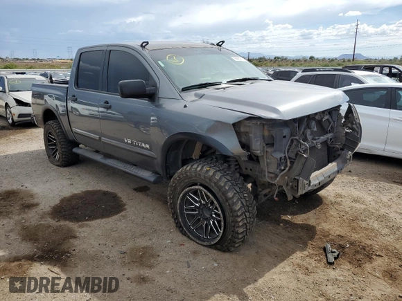 2015 Nissan Titan SL with VIN 1N6AA0ED5FN510723, listed as a Copart auction lot 60952184 with 177,435 mi miles and Salvage Title. Bid and sale history available at carsss.com. Image 4.