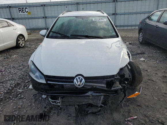 2017 Volkswagen Golf SportWagen S with VIN 3VWC17AU8HM531148, listed as a Copart auction lot 38029784 with 53,221 mi miles. Bid and sale history available at carsss.com. Image 5.