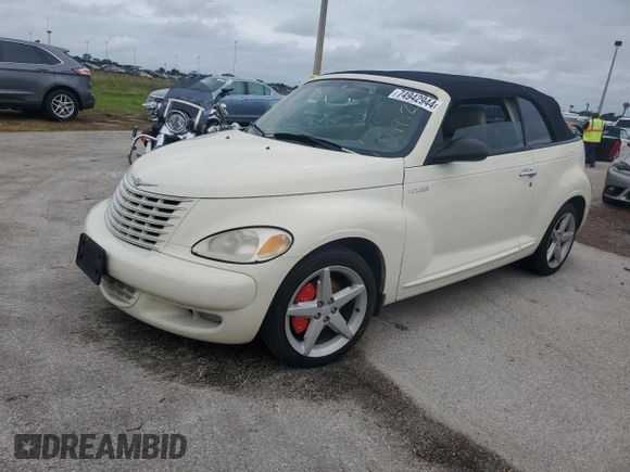 2005 Chrysler PT Cruiser GT with VIN 3C3AY75S25T337168, listed as a Copart auction lot 74942944 with 0 mi miles and Salvage Title. Bid and sale history available at carsss.com. Image 1.