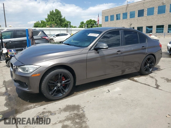 2014 BMW 3 Series 320i xDrive with VIN WBA3C3C53EK200375, listed as a Copart auction lot 59915595 with 104,320 mi miles and Salvage title. Bid and sale history available at DreamBid. Image 1.