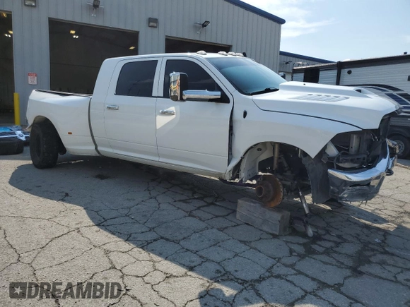 2016 Ram 3500 Big Horn with VIN 3C63RRLL3GG385953, listed as a Copart auction lot 57198384 with 77,029 mi miles and Salvage Title. Bid and sale history available at carsss.com. Image 4.
