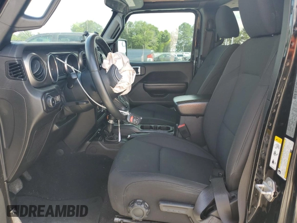 2018 Jeep Wrangler Unlimited Sport with VIN 1C4HJXDG8JW108185, listed as a Copart auction lot 58849745 with 65,097 mi miles and Salvage title. Bid and sale history available at DreamBid. Image 7.