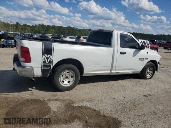 2019 Ram 1500 Tradesman z VIN 3C6JR6DTXKG560700, wystawiony jako Copart lot #52807595 z przebiegiem 195 166 mil mil oraz Czysty tytuł • Clean title. Historia ofert i sprzedaży dostępna na DreamBid. Obrazek 3.