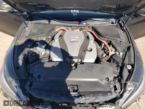 2014 Infiniti Q50 Hybrid Sport with VIN JN1AV7AR5EM700580, listed as a Copart auction lot 42575395 with 152,518 mi miles and Salvage Title. Bid and sale history available at carsss.com. Image 13.