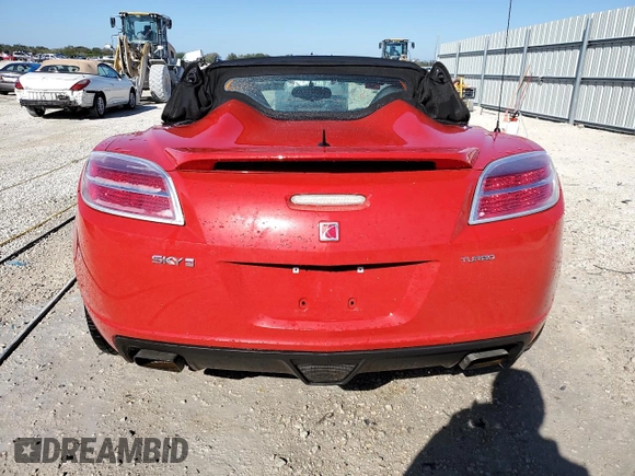 2007 Saturn Sky Red Line z VIN 1G8MG35X17Y139872, wystawiony jako Copart lot #83978104 z przebiegiem Nie podano mil oraz Nie do naprawy • Non repairable. Historia ofert i sprzedaży dostępna na DreamBid. Obrazek 6.