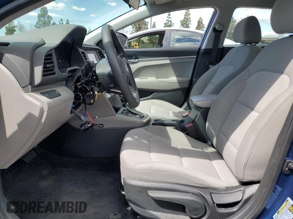2019 Hyundai Elantra SE with VIN 5NPD74LFXKH495222, listed as a Copart auction lot 51263395 with 58,278 mi miles and Salvage Title. Bid and sale history available at DreamBid. Image 7.
