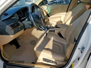 2007 BMW 5 Series 525i with VIN WBANE53537CW61863, listed as a Copart auction lot 53611705 with 134,014 mi miles and Salvage Title. Bid and sale history available at carsss.com. Image 7.